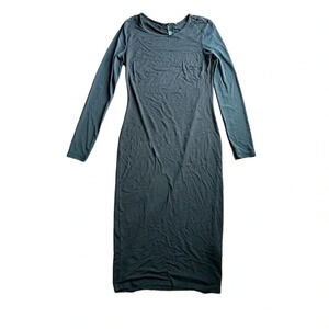 H&M Black Midi Dress with Mesh Sleeves | Mesh | Black Dress | Midi Dress